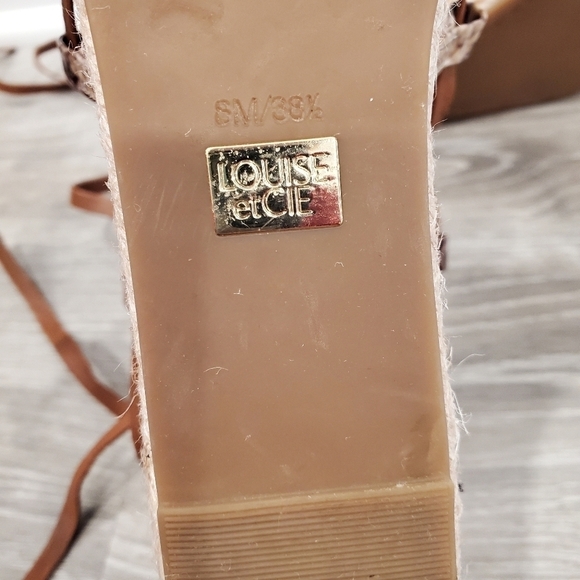 LOUISE ET CIE  Renz Platform Wedge Sandal In Brown - Picture 6 of 6